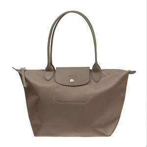 Longchamp Le pliage medium long handle canvas tote